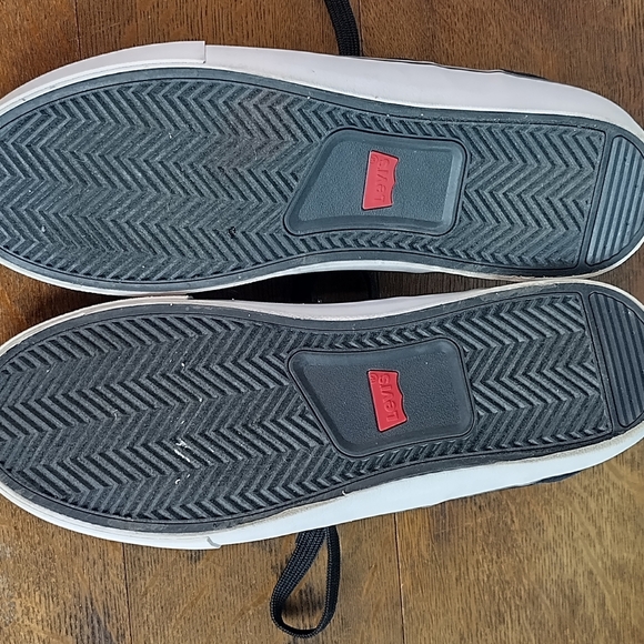 Levi's black synthetic leather mens casual fashion shoes - Picture 11 of 15